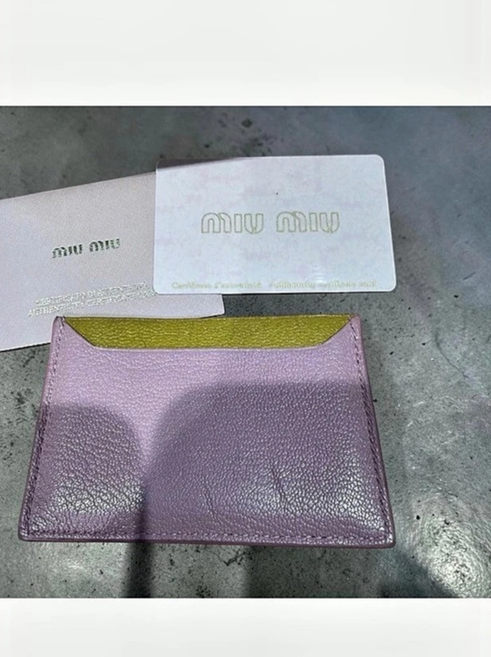 Miu Miu Pink Leather Cosmetic Pouch Like New